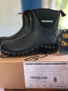 Trudave Women’s Black Waterproof Garden Boots